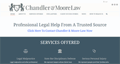 Desktop Screenshot of chandlermoorelaw.com