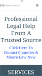 Mobile Screenshot of chandlermoorelaw.com